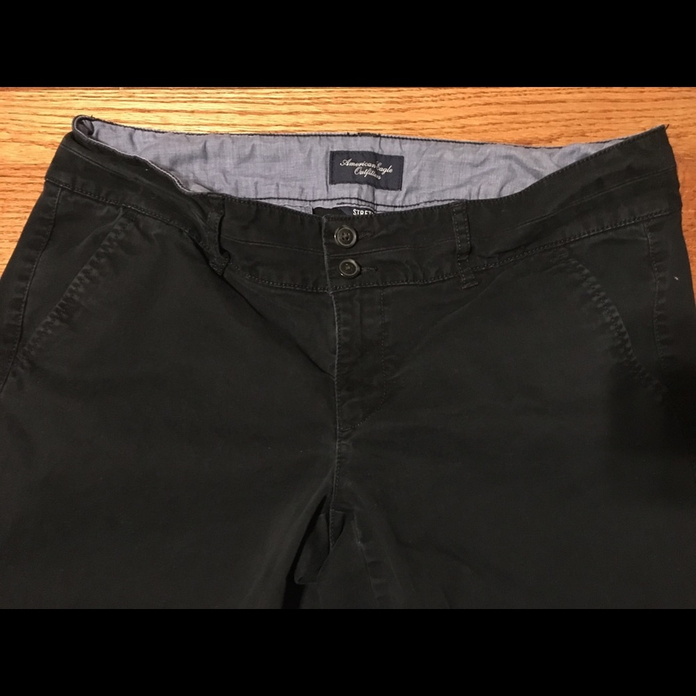 AEO American Eagle black slacks office or school
